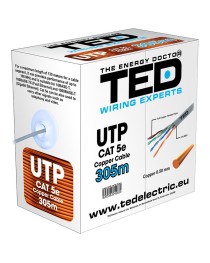 Cablu UTP CAT 5 cupru 0.5mm 305m TED ELECTRIC